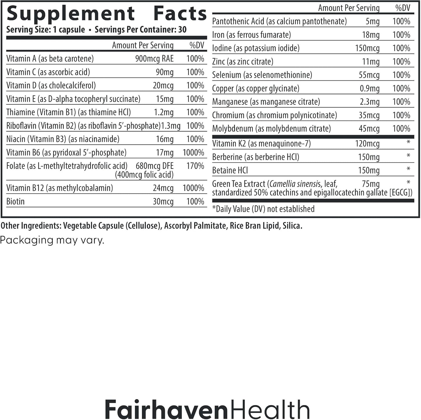 Fairhaven Health Menopause Multivitamin Essentials - görsel 2