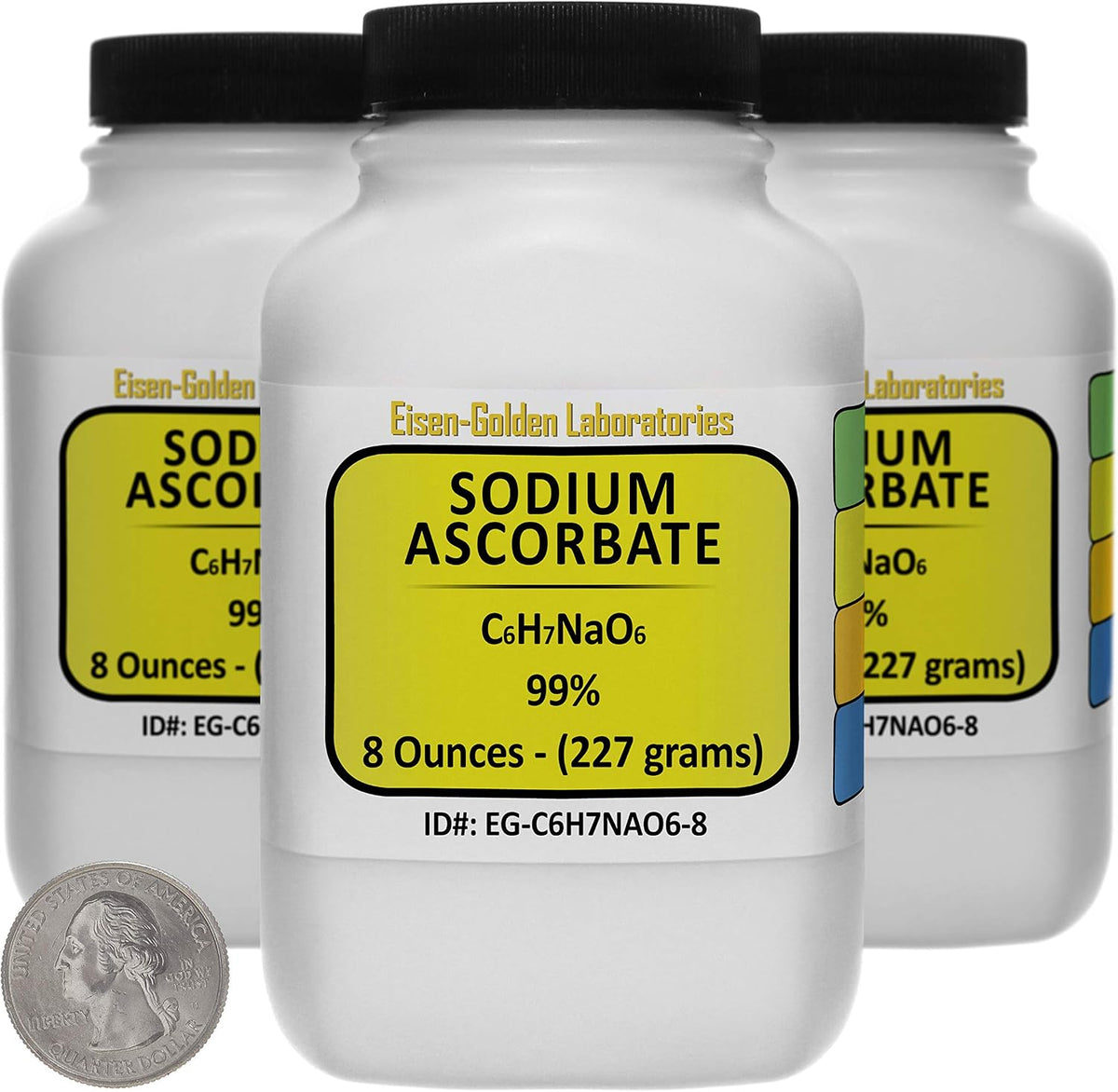 Sodium Ascorbate [C6H7NaO6] 99% USP Food Grade Powder 113 g in a Bottle - görsel 7