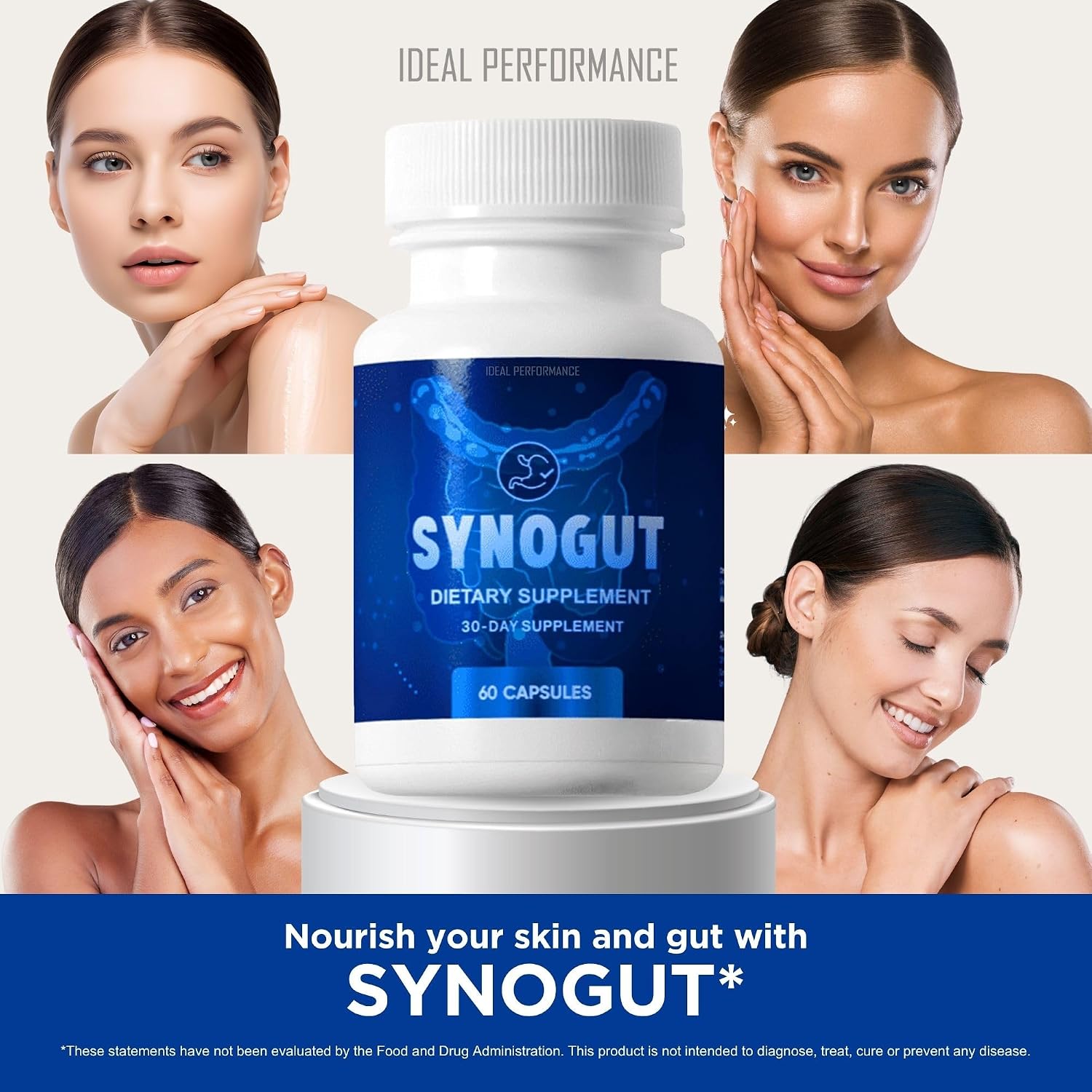 IDEAL PERFORMANCE Synogut Pills Food Supplement for Gut Health (2 Bottles) - görsel 4