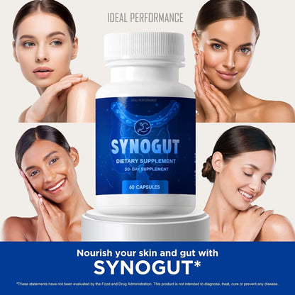 IDEAL PERFORMANCE Synogut Pills Food Supplement for Gut Health (2 Bottles)
