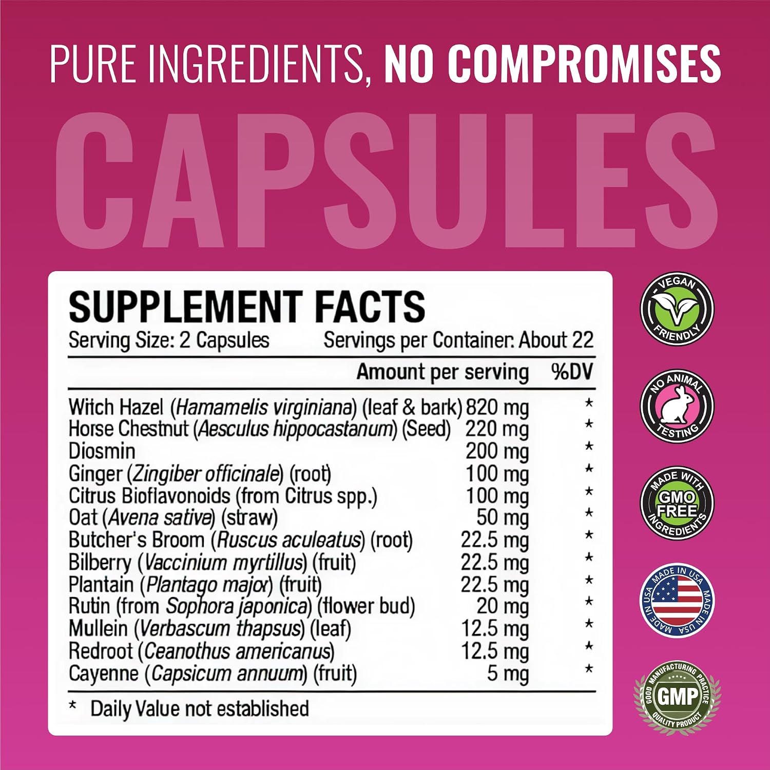Approved Science Varicosil - Varicose Veins Support Supplement - 45 Capsules + 60 ml Cream - görsel 6