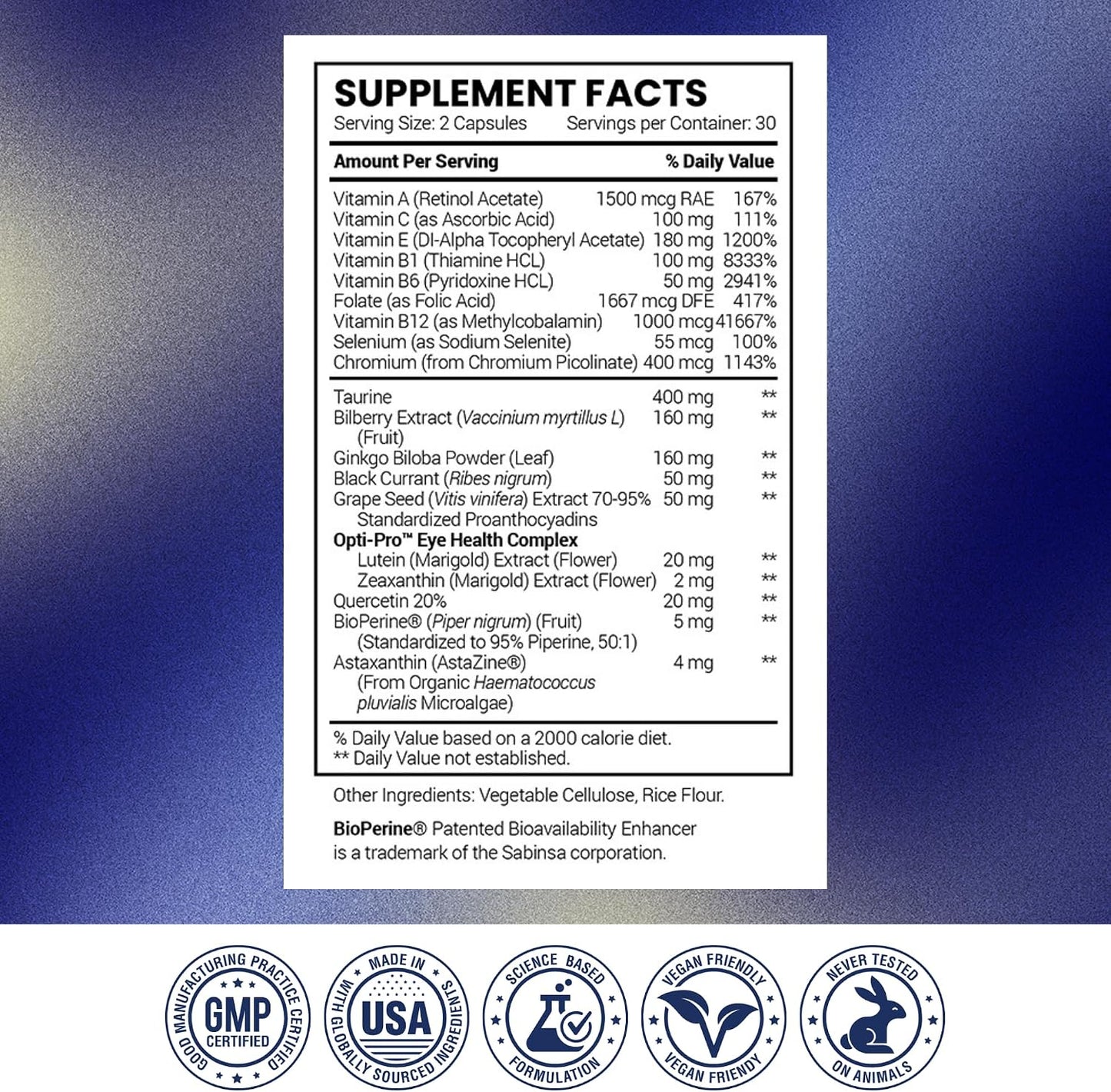 Research Verified Eye Health - Nourish and Protect Eyes and Vision - 180 Capsules - görsel 8