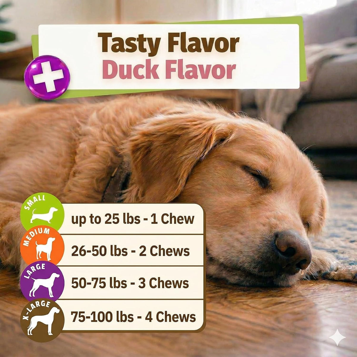Pet Naturals Daily Probiotic Soft Chews for Dogs, Digestive and Immune Support Supplement, 1 Billion CFU per Chew, Duck Flavour, 60 Count - görsel 8