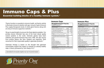 Priority One Vitamins Immuno Caps 90 Capsules