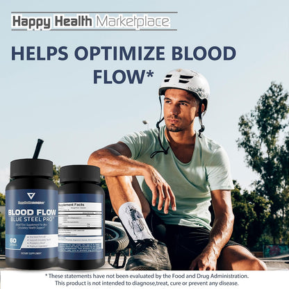 Blood Flow Blue Steel Pro – Blood Flow Support Capsules for Men