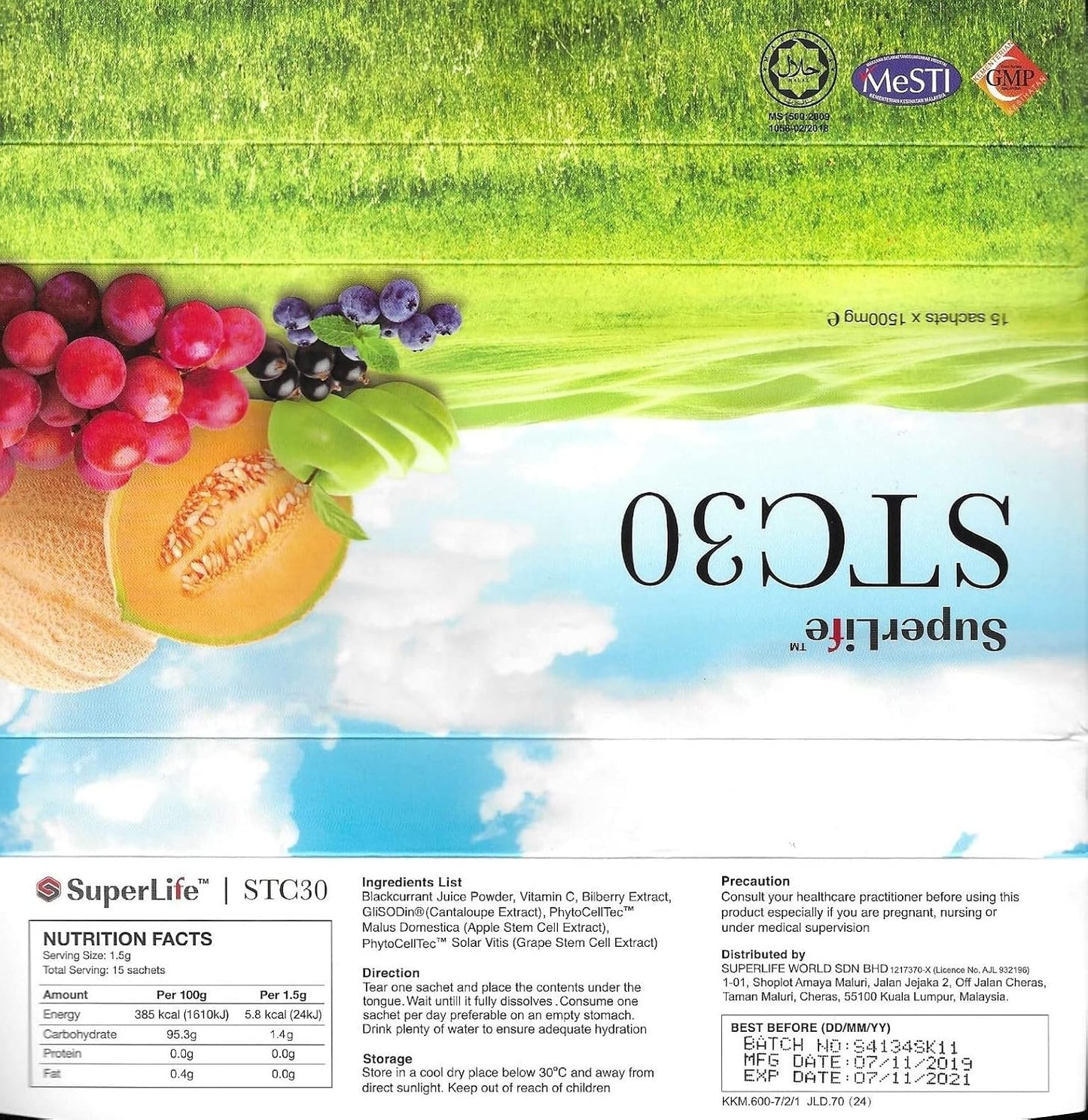 Superlife STC30 Stem Cell Supplement – 6 Packs (90 Sachets) - görsel 2