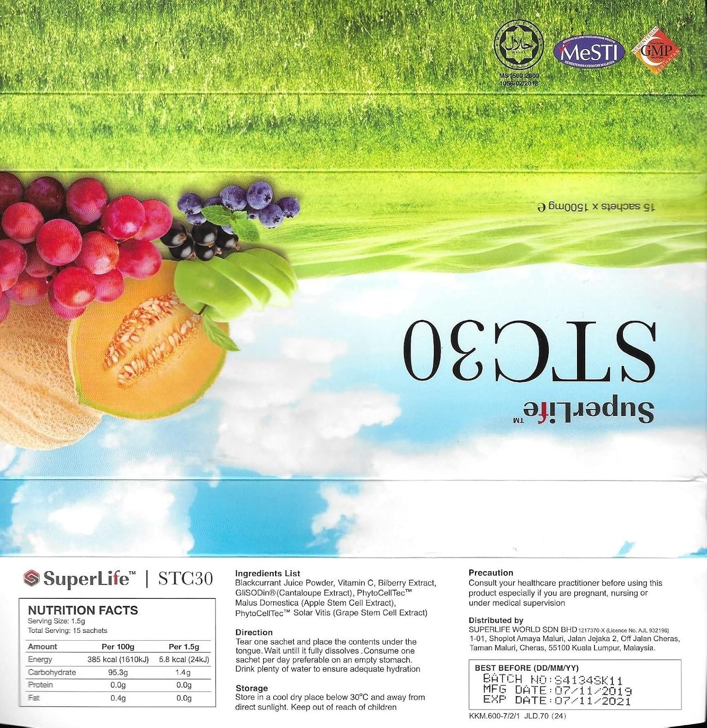 Superlife STC30 Stem Cell Supplement – 6 Packs (90 Sachets) - görsel 2