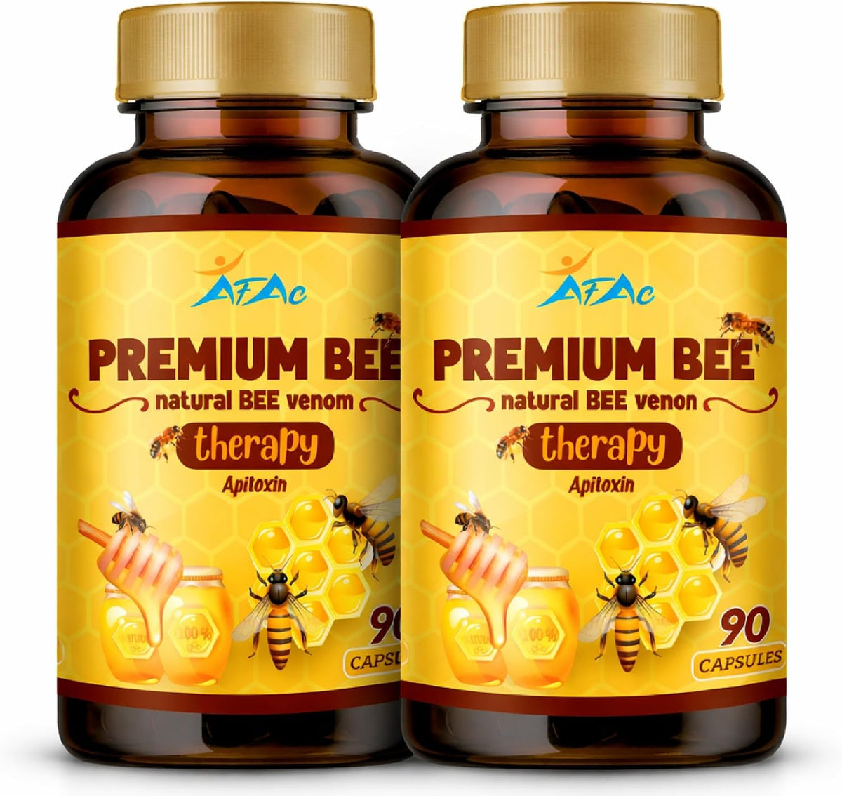 VITAMISAN Premium Natural Bee Venom with Glucosamine Sulphate - 90 Capsules - görsel 2