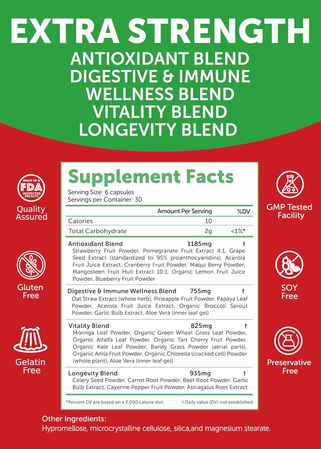 Lunakai Superfood Fruits & Veggies – Immune Support: The combination of fruits and vegetables provides – Image 5