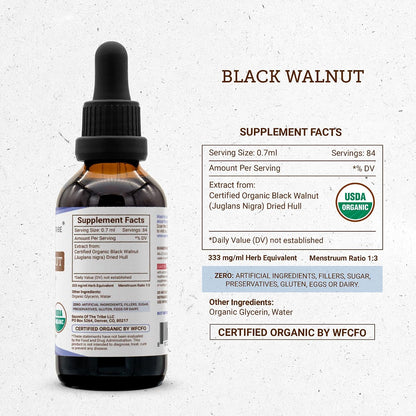 Secrets of the Tribe Black Walnut USDA Organic Alcohol-Free Extract, 2 oz