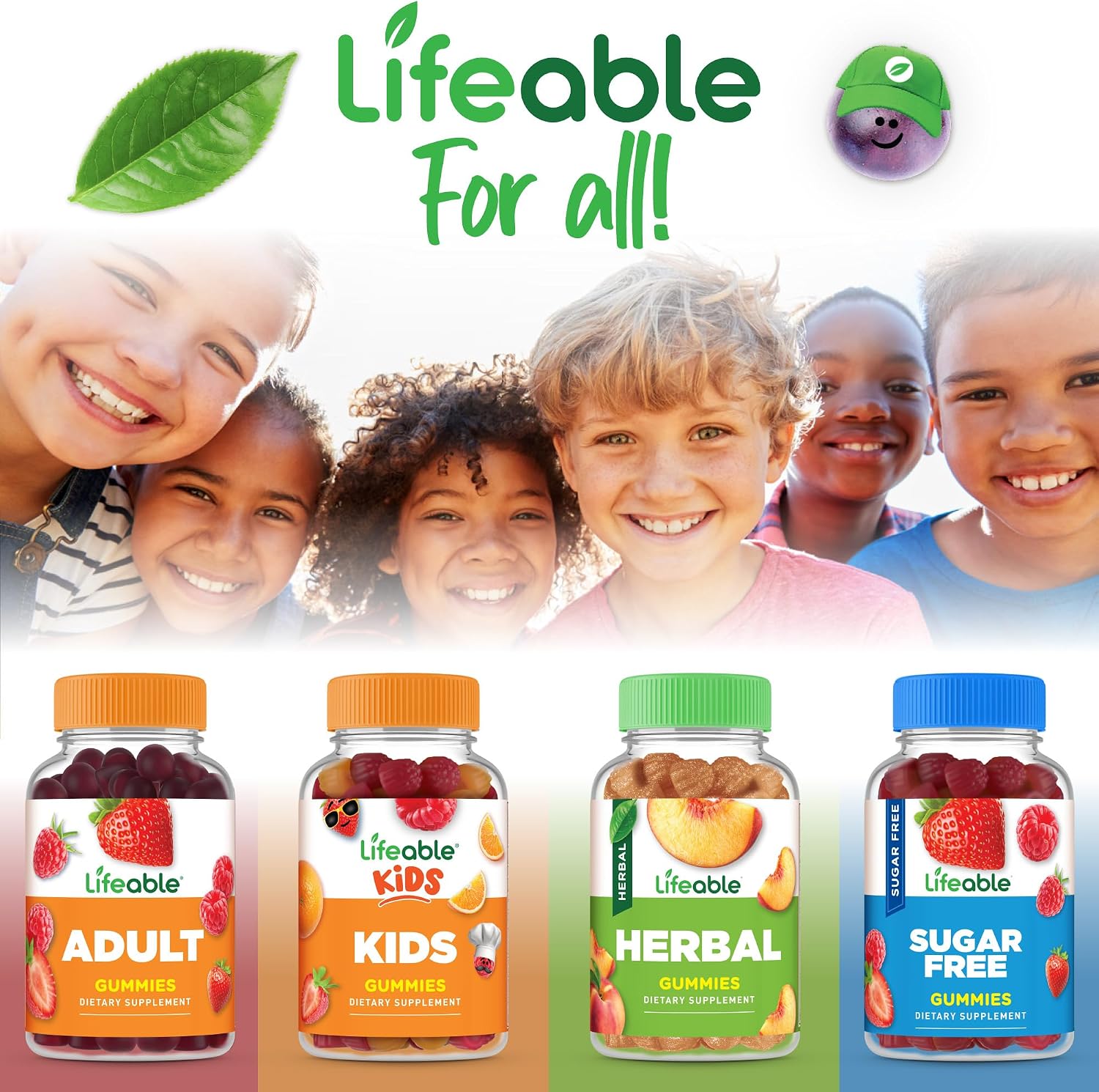 Lifeable Children's Vitamin D Gummies - Vitamin D3 1000 IU for Bone Health and Immune Support - 90 Gummies - görsel 7