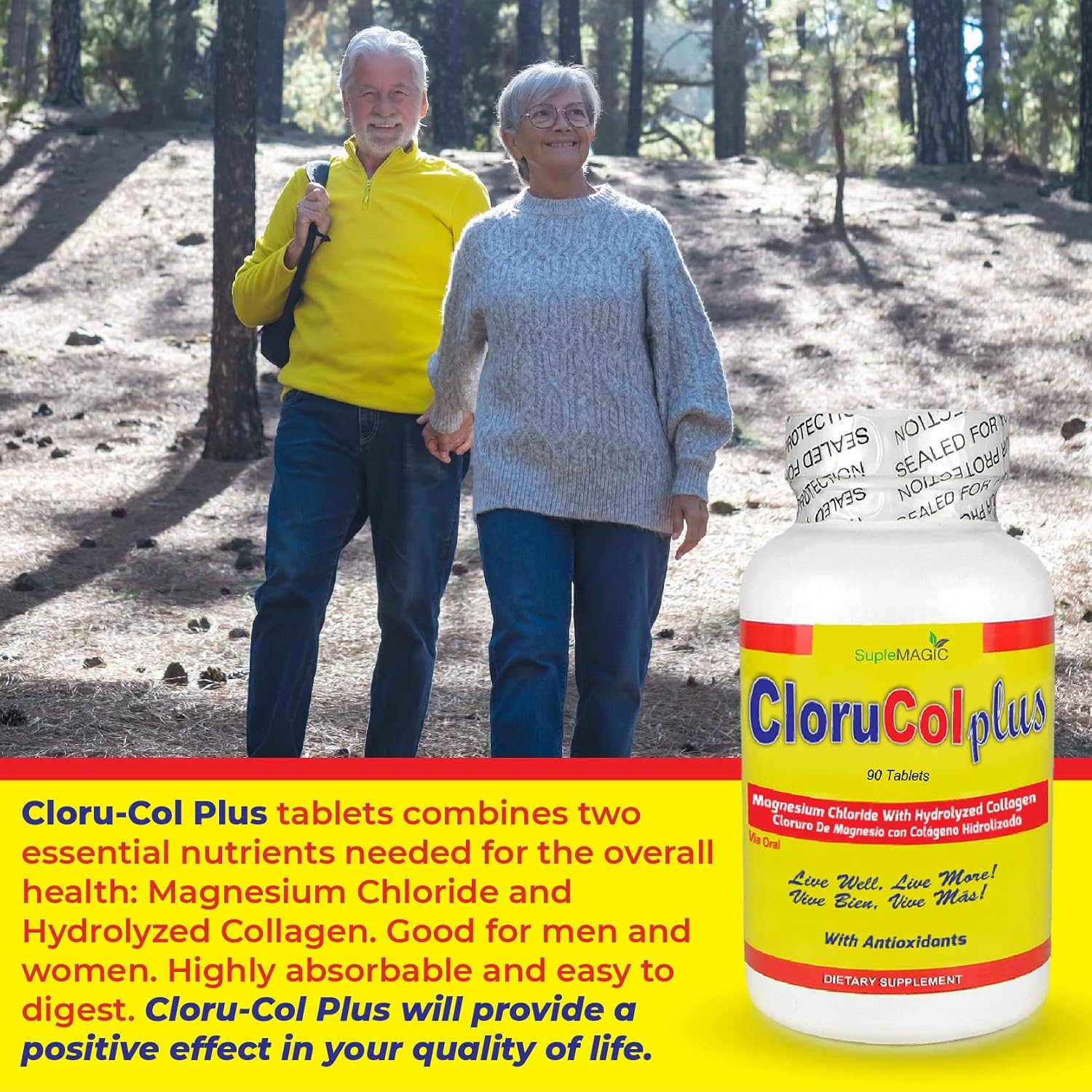 Suplemagic Magnesium Chloride and Hydrolysed Collagen Supplement - görsel 5
