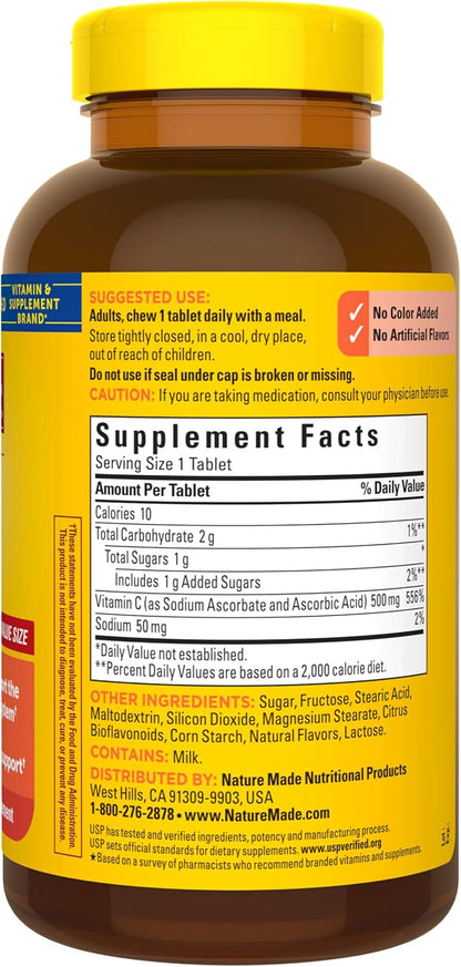 Nature Made Chewable Vitamin C 500 mg, 150 Tablets