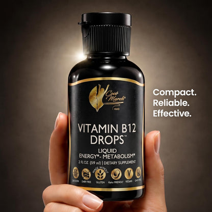 Cocó March N.M.D Liquid Vitamin B12 Drops with B1, B2, B6, B12 & Vitamin C – Energy, Metabolism and Immune Support – 59 ml (2 fl oz)