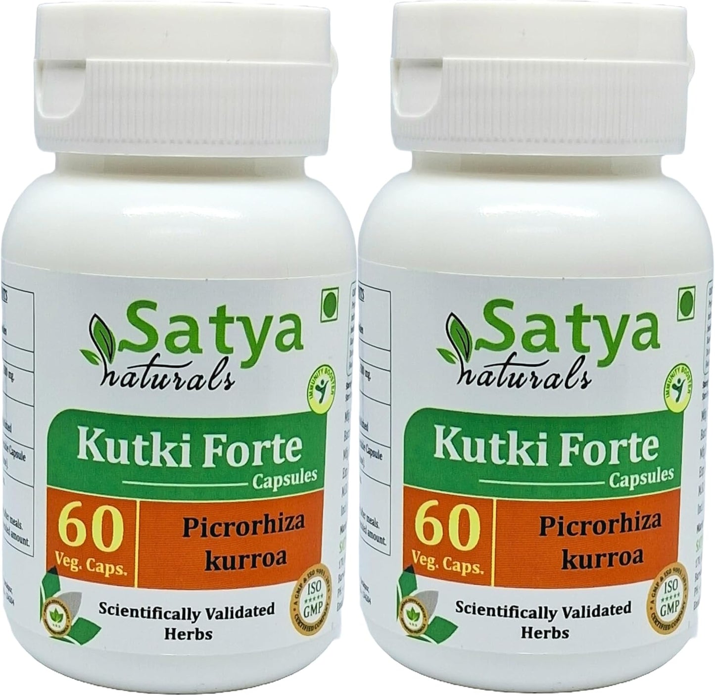 Kutki Forte Capsules 500 mg - Picrorhiza Kurroa Extract - 120 Capsules (2-Pack) - görsel 1