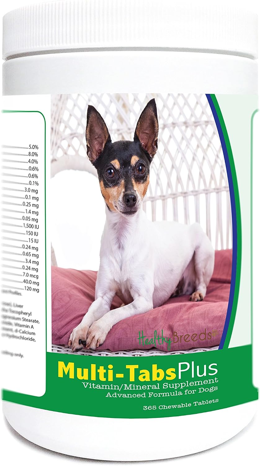 Healthy Breeds Toy Fox Terrier Multi-Tabs Plus Chewable Tablets, 365 Count - görsel 1