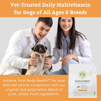 Wholistic Pet Organics Canine Complete - Dog Multivitamin Powder - 4 lb (180 Scoops)