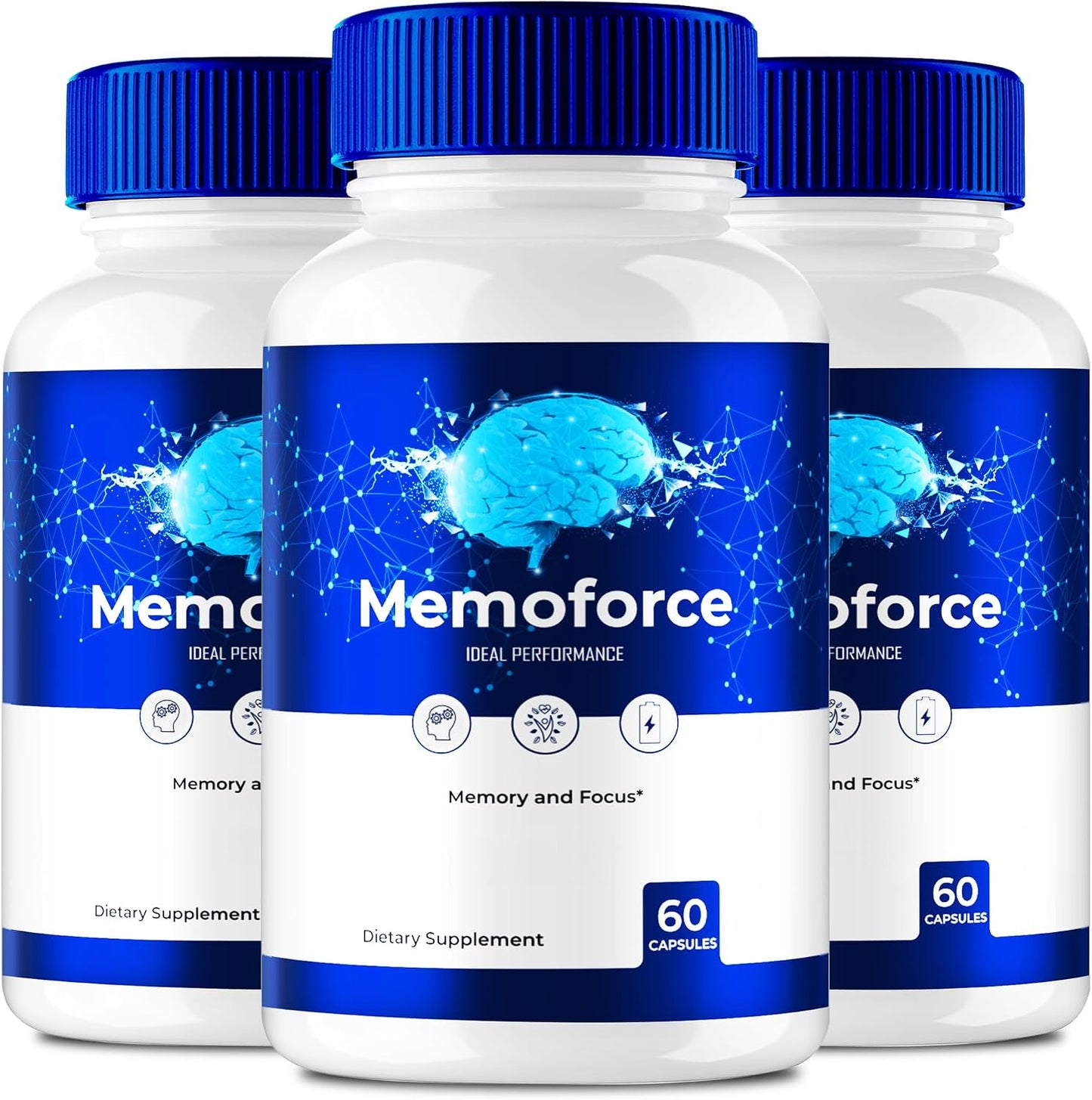 Memoforce Advanced Formula Brain Health Support Capsules (3 Pack) - görsel 1