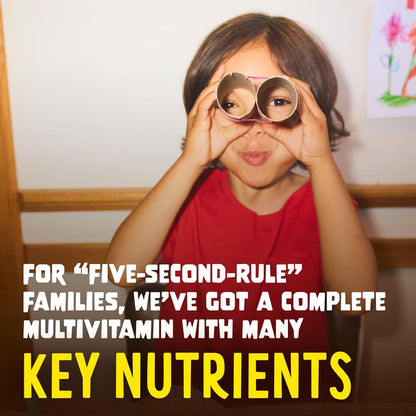 Flintstones Multivitamins for Kids, Sugar Free Kids Multivitamin Gummies, with Vitamins A, C, E, B6 & B12, Raspberry Flavour, 60 Count