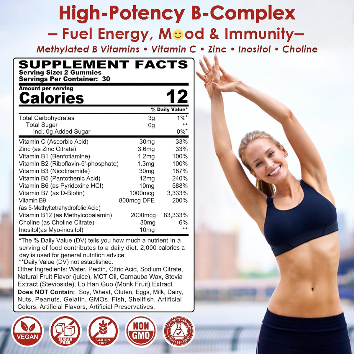 Methylated Vitamin B Complex Gummies (2-Pack) – Nextdia - görsel 2