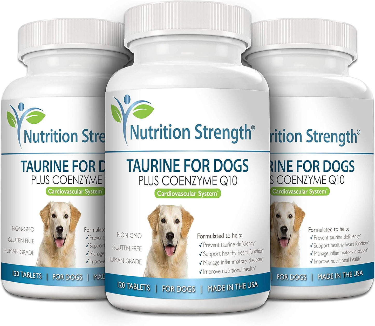 Nutrition Strength Taurine for Dogs with Coenzyme Q10, 120 Chewable Tablets - görsel 5
