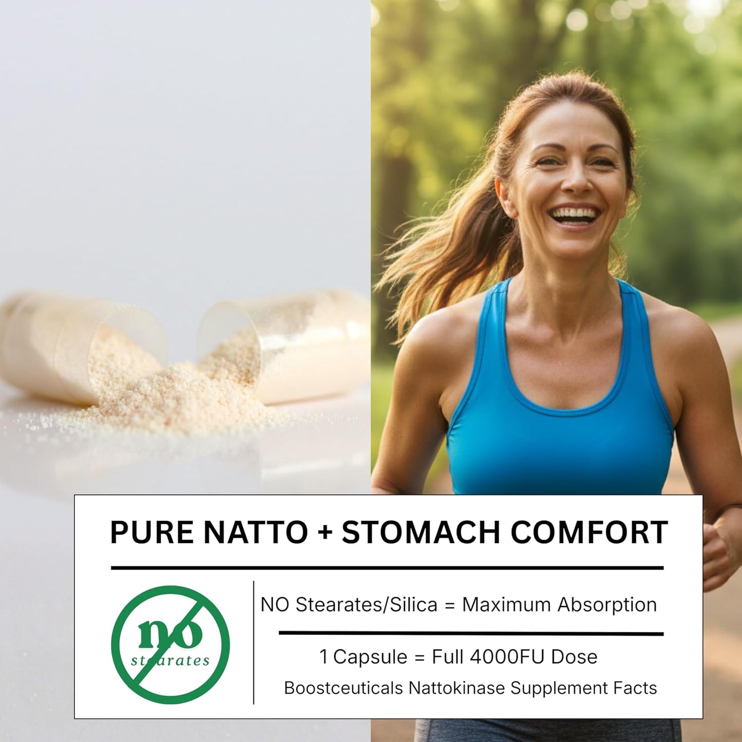 BoostCeuticals Nattokinase 4000 FU - 100 Vegan Capsules - görsel 7