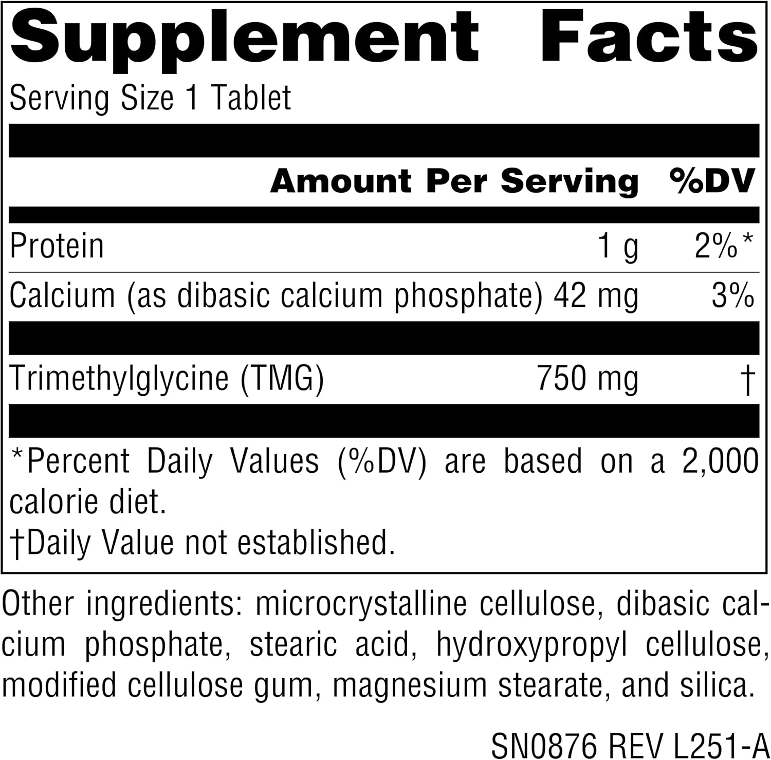 Source Naturals TMG, Trimethylglycine (Anhydrous Betaine) - 750 mg - 60 Vegetarian Tablets - görsel 2