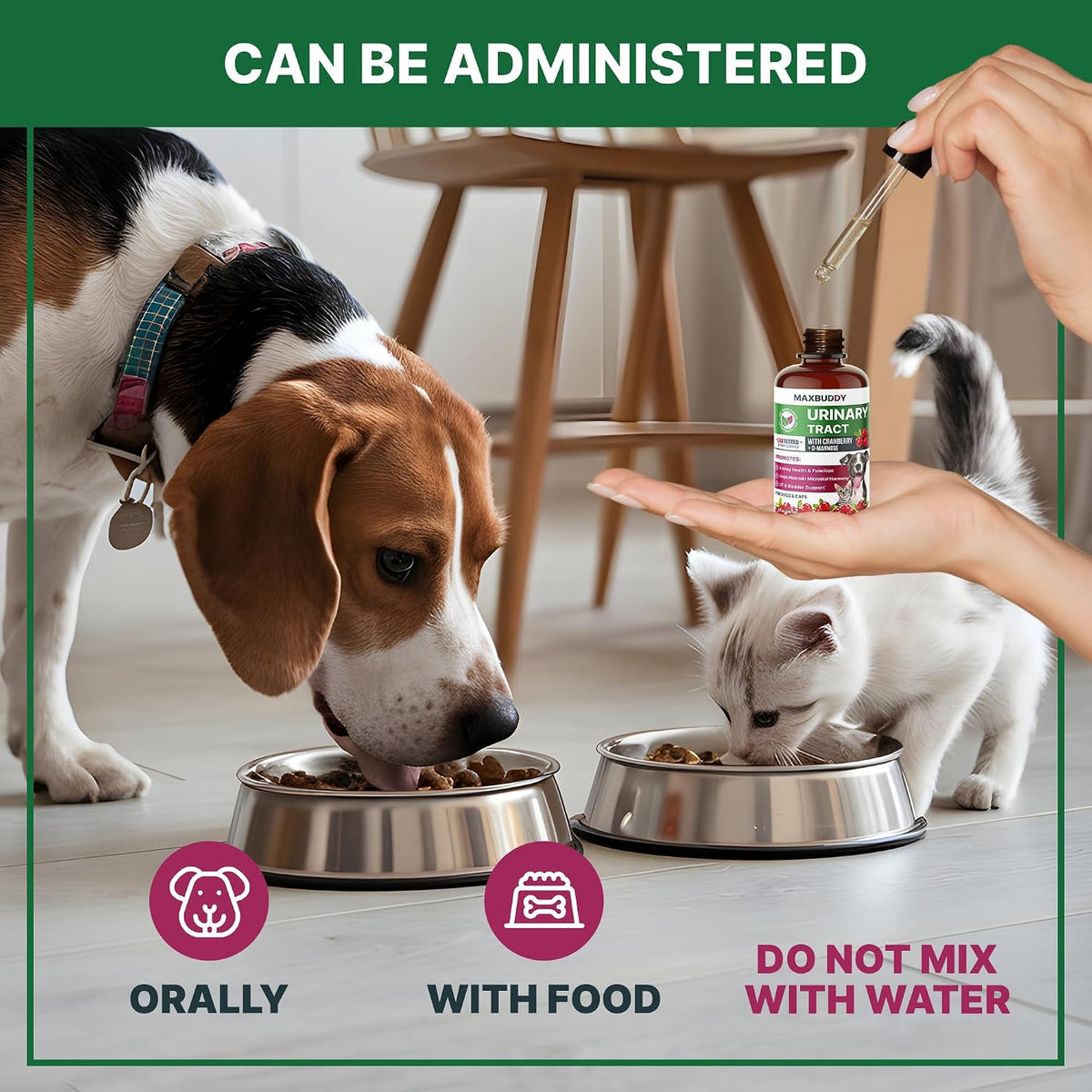 Natural Urinary Tract Support Drops - Cranberry & Herbal Formula for Cats and Dogs - görsel 7