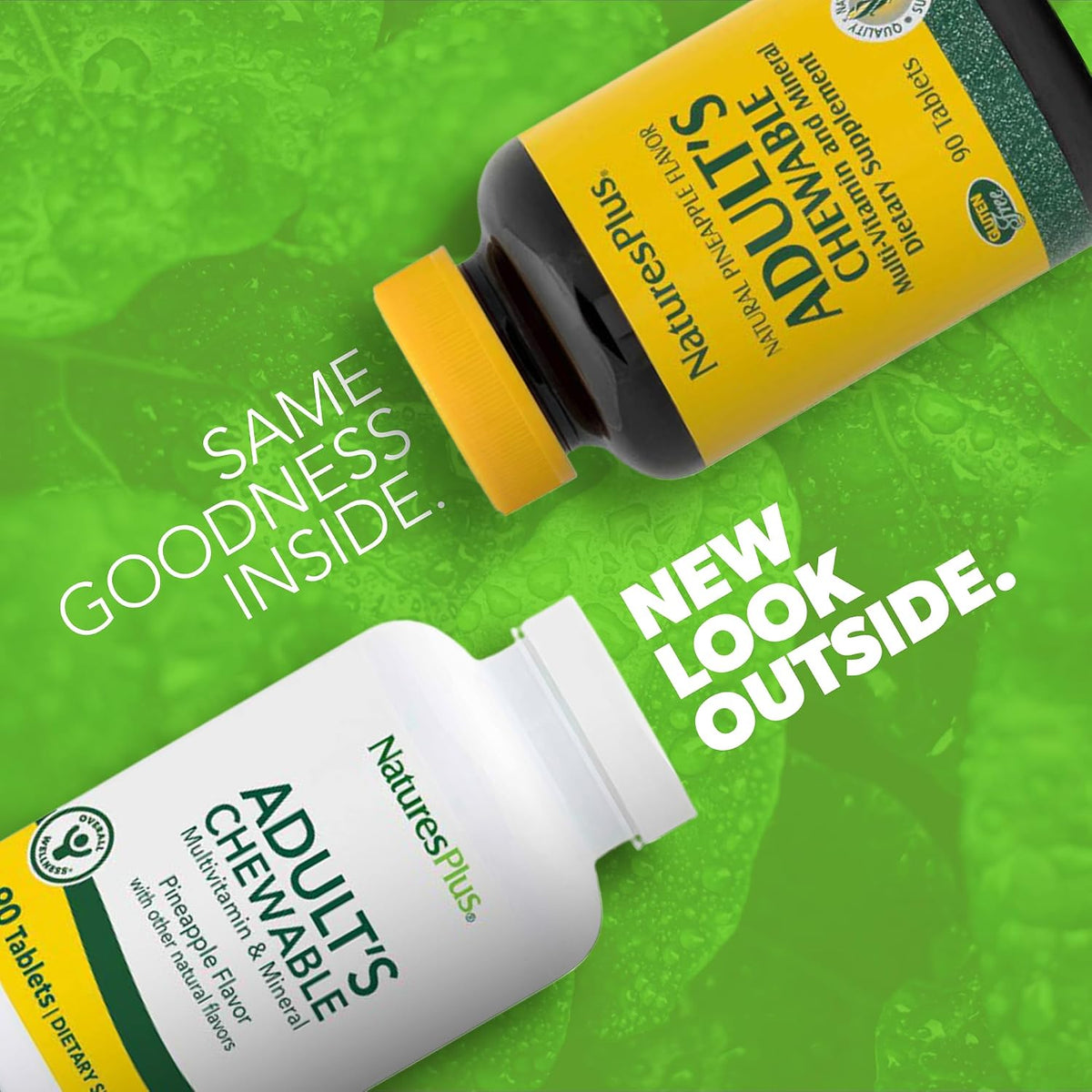 Nature's Plus Adult's Chewable Multivitamin & Mineral, Pineapple Flavour - 90 Tablets - görsel 2