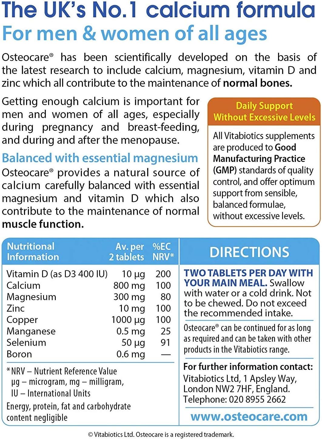 OSTEOCARE 30 Tablets - görsel 4