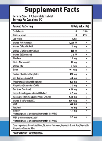 Immune Boost for Dogs - Ultra Vitamins & Minerals - 180 Chews (2 Bottles)