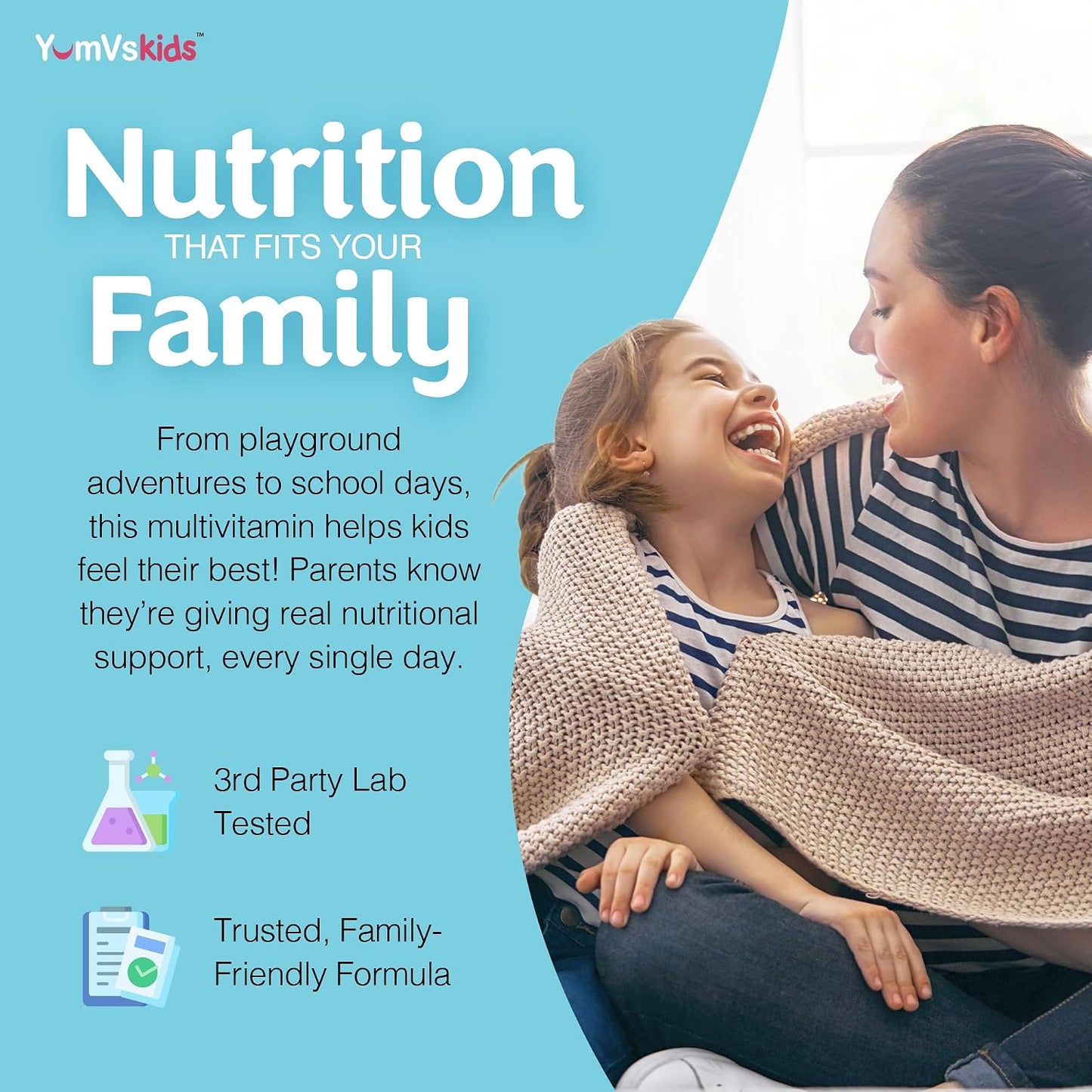 YumVs Kids Multivitamin with Iron & Minerals Chewable Tablets – Grape & Berry Flavour – 120 Chewables - görsel 6