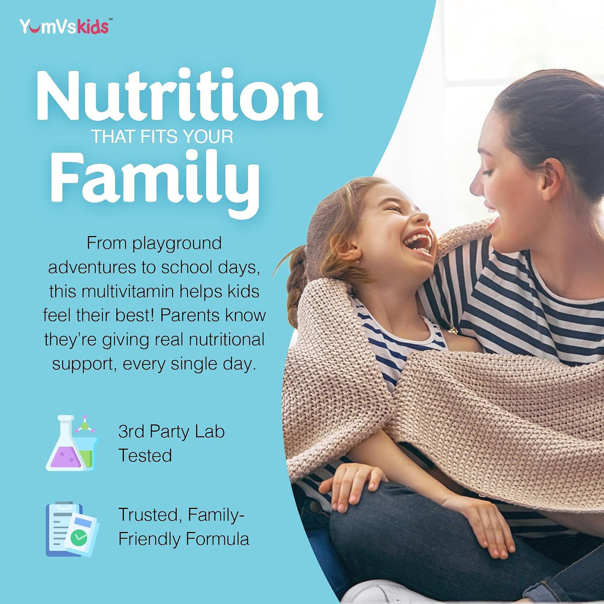 YumVs Kids Multivitamin with Iron & Minerals Chewable Tablets – Grape & Berry Flavour – 120 Chewables - görsel 6
