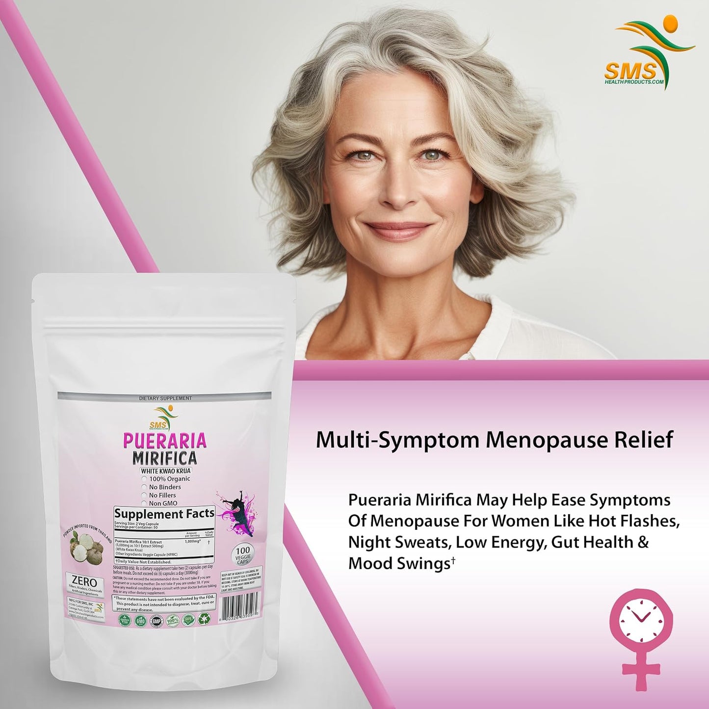 Pueraria Mirifica 10:1 Extract – 1,000 mg per Serving, 100 Capsules - görsel 4