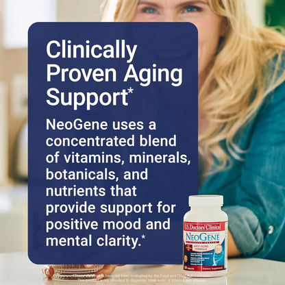 U.S. Doctors' Clinical NeoGene – Ageing Support Supplement with St. John's Wort & L-Glutathione