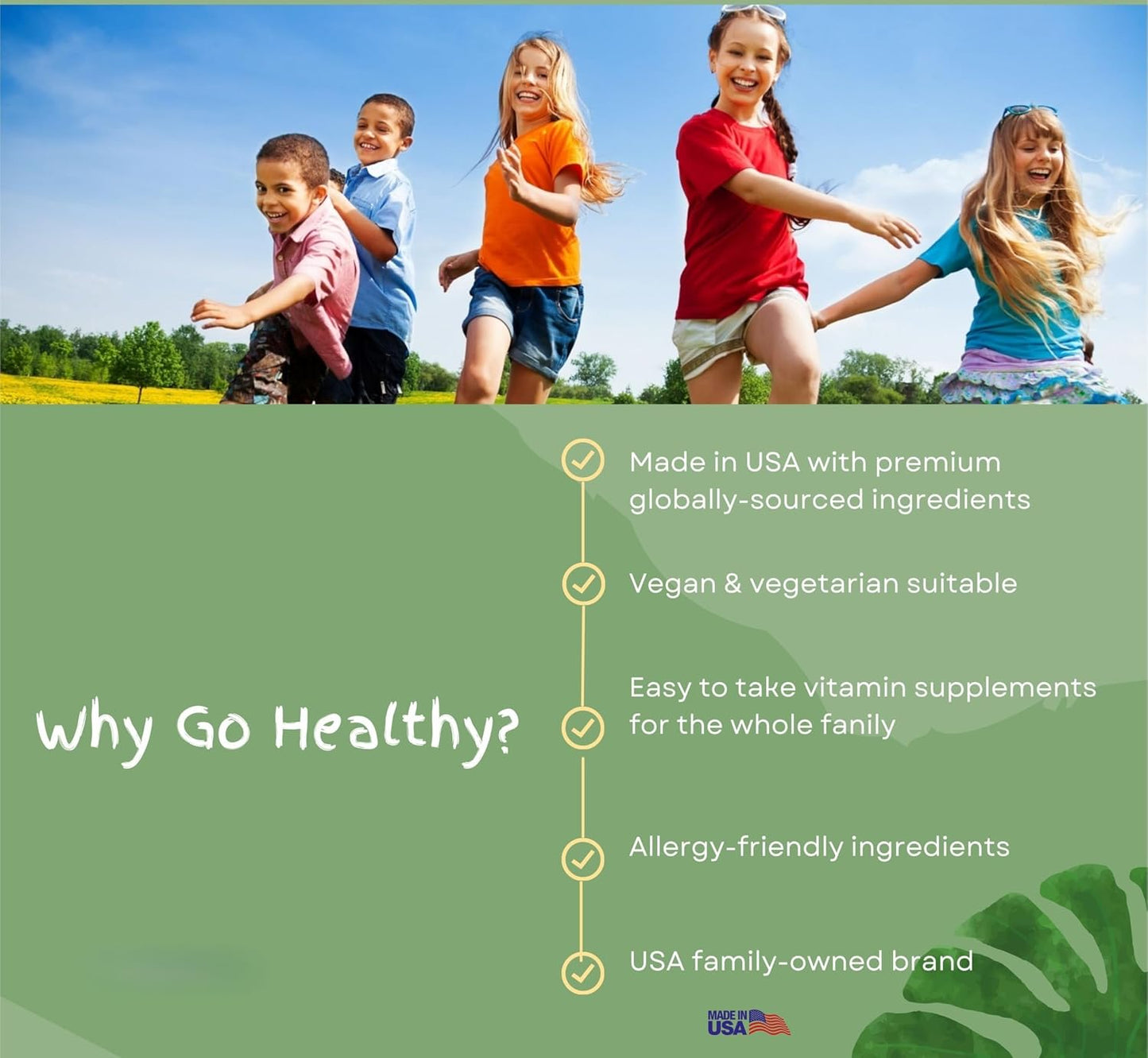 Go Healthy Kids Liquid Multivitamin - Peach Mango - 30-60 servings - görsel 8