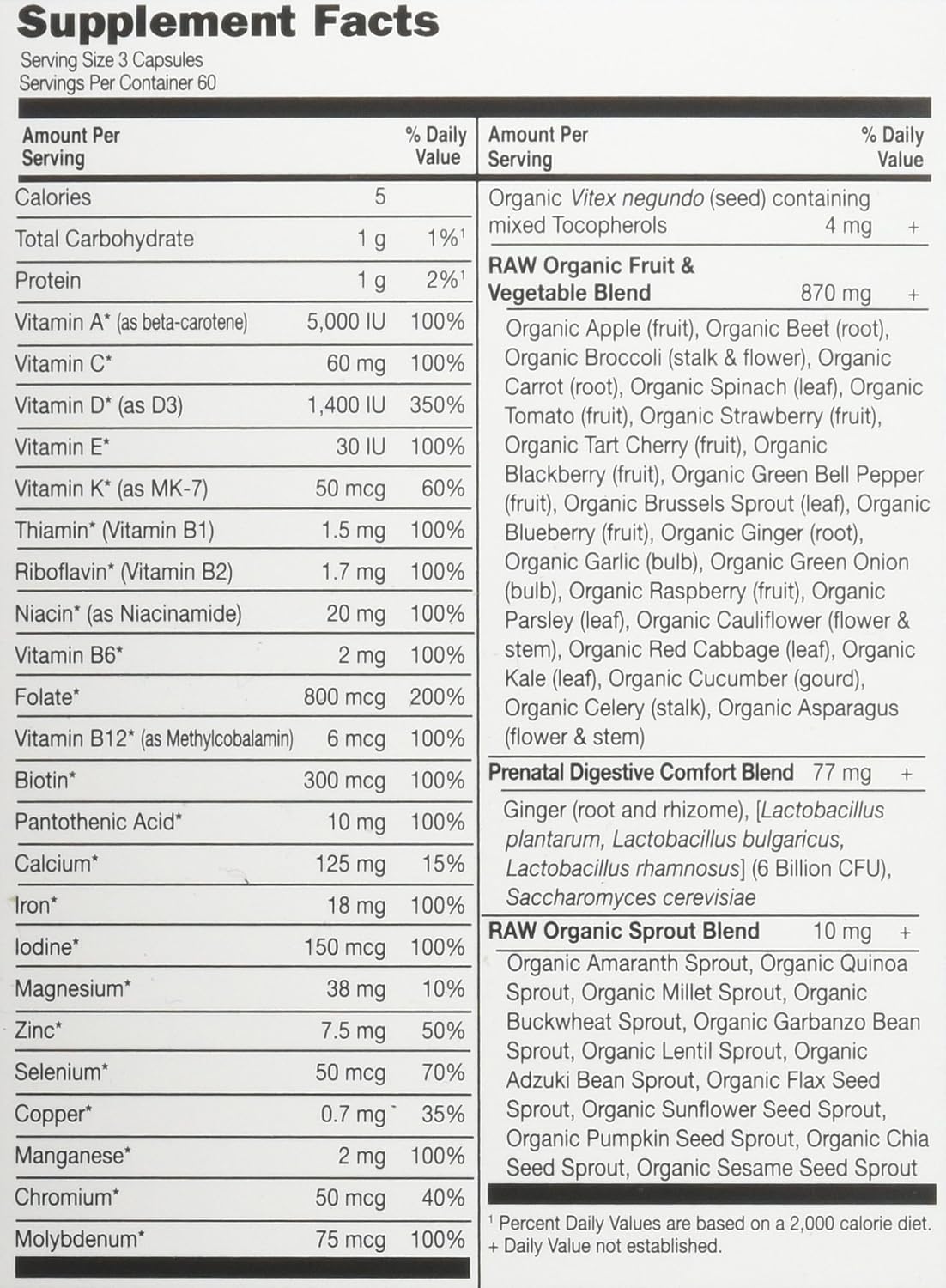 Garden of Life Vitamin Code RAW Prenatal, 90 Capsules - görsel 5