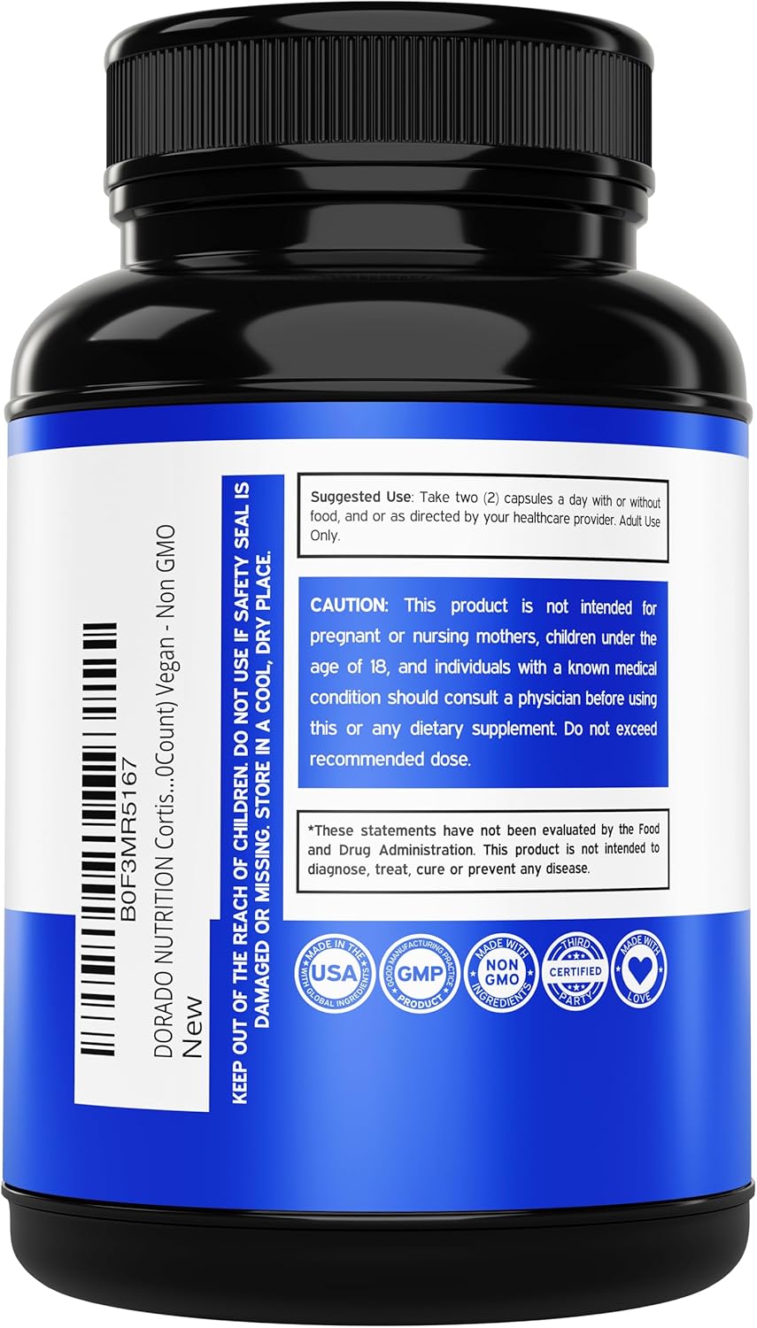 Cortisol Supplements for Women and Men with 14-in-1 Blend – Magnesium, Ashwagandha, L-Theanine & More - görsel 3