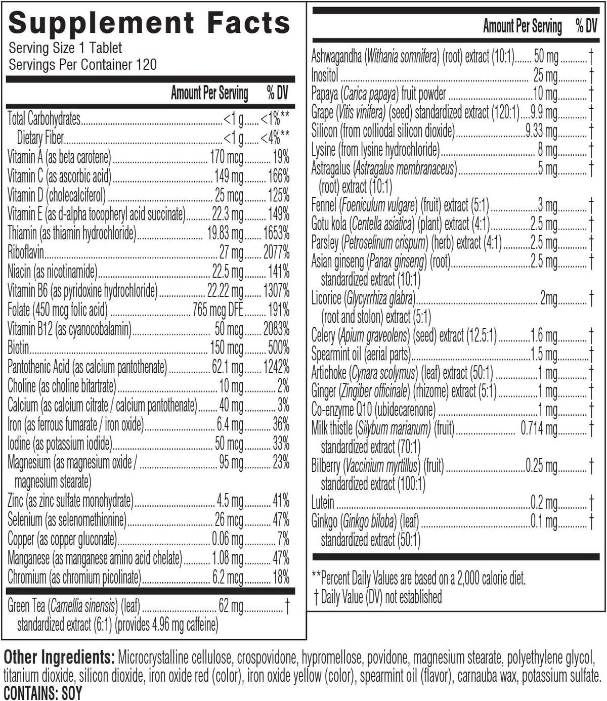 Swisse Daily Multivitamin for Women – 120 Tablets - görsel 8