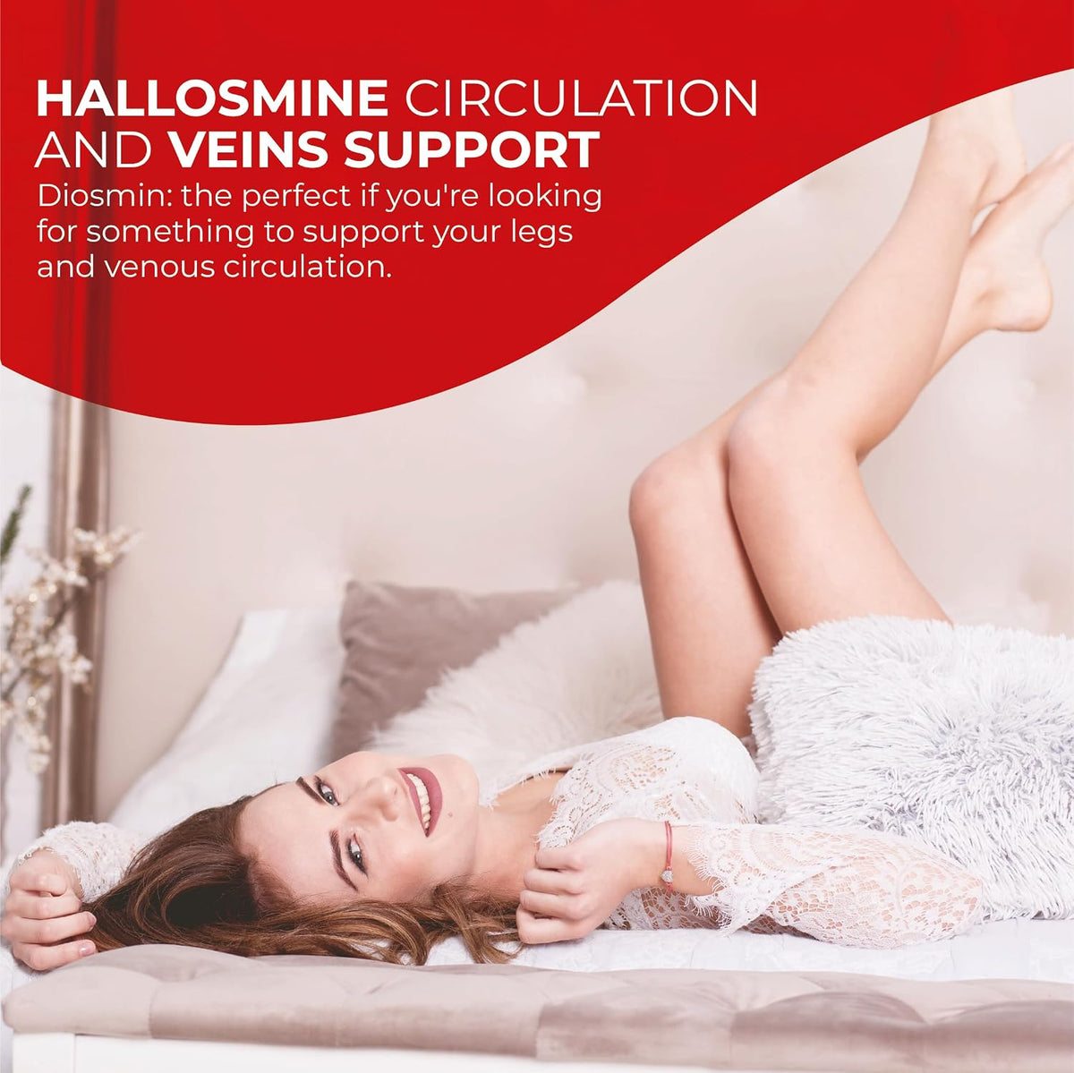 Hallusa Natural Hallosmine Ultra Diosmin 500mg & Hesperidin 150mg – Blood Circulation Support, 60 Capsules - görsel 7