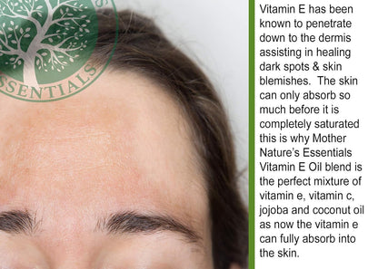 Mother Nature's Essentials Organic Vitamin E Oil, 14,000 IU d-alpha-tocopherol, with Coconut Oil, Jojoba, and Vitamin C – 30 ml (Pack of 2)