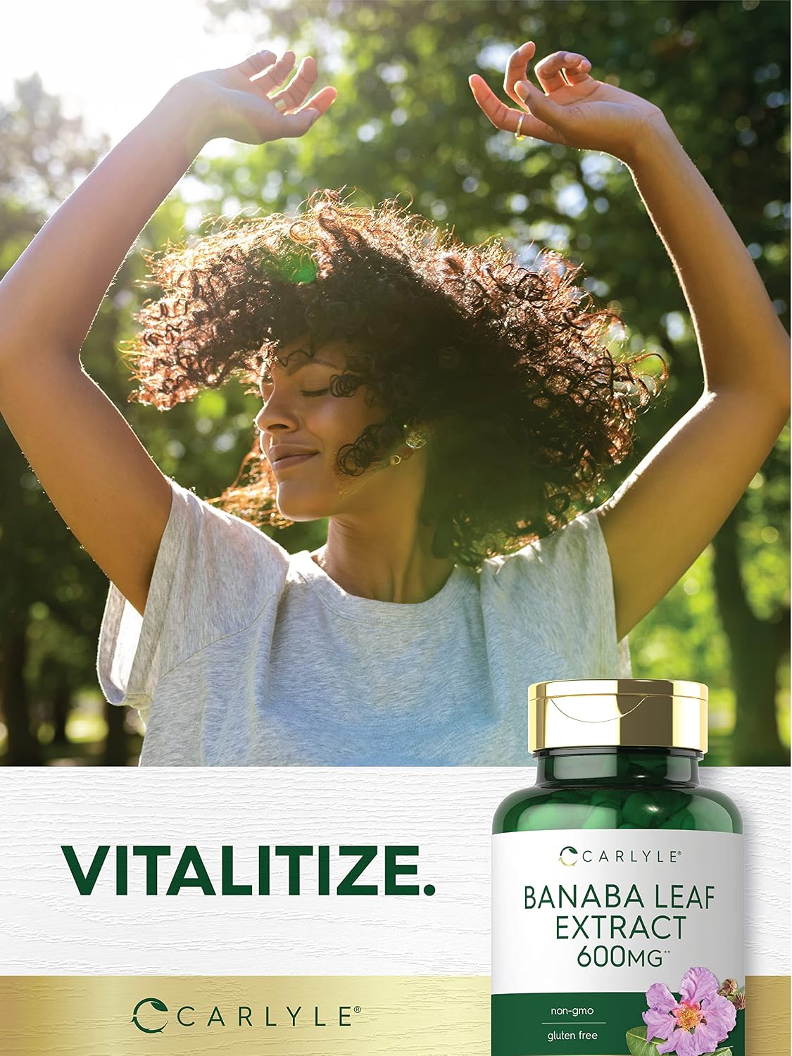 Carlyle Banaba Leaf Extract Capsules - 200 Capsules - Non-GMO & Gluten-free Supplement - görsel 6