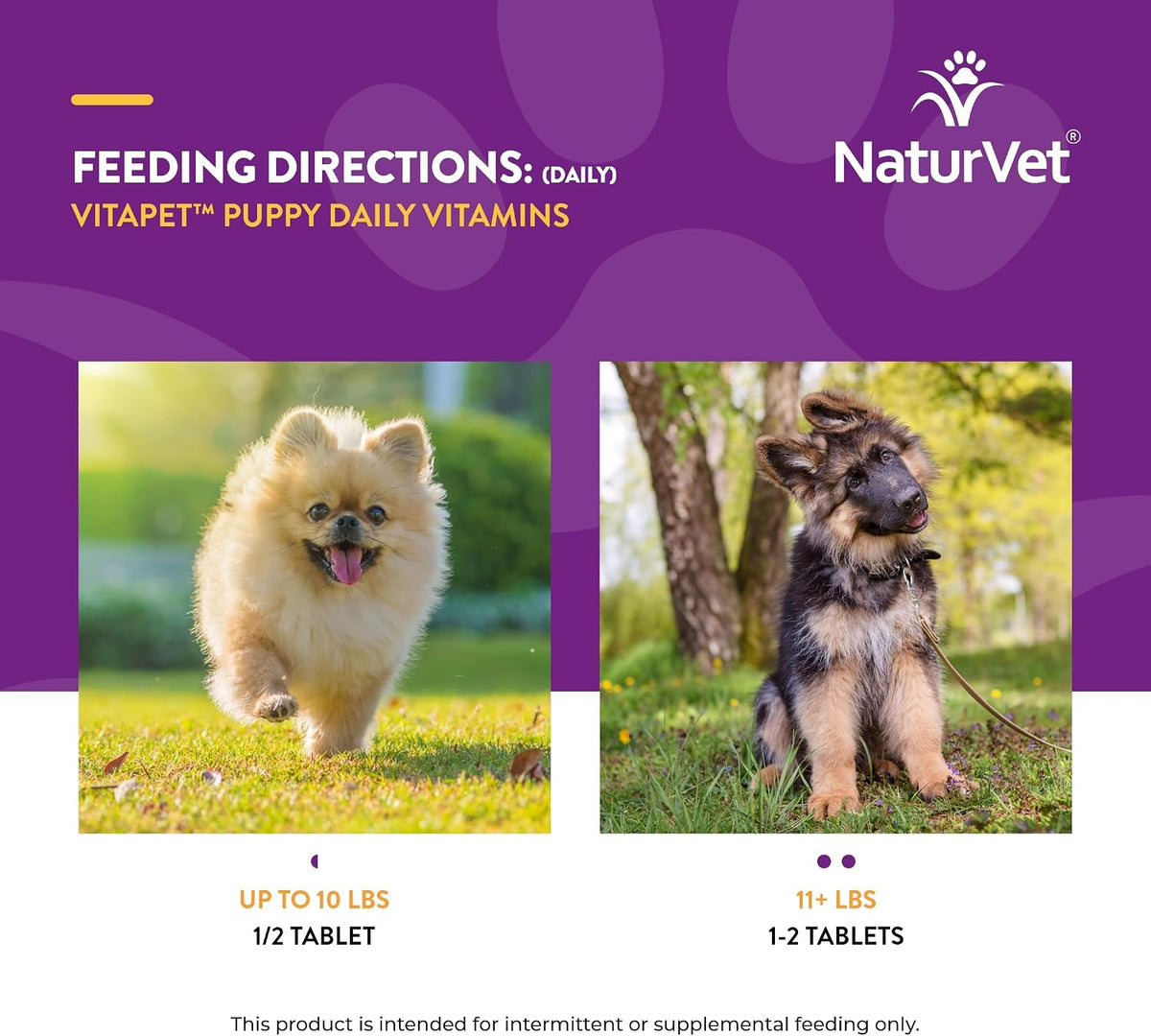 NaturVet VitaPet Puppy Daily Vitamins with Breath Aid, 60 Chewable Tablets – Image 7