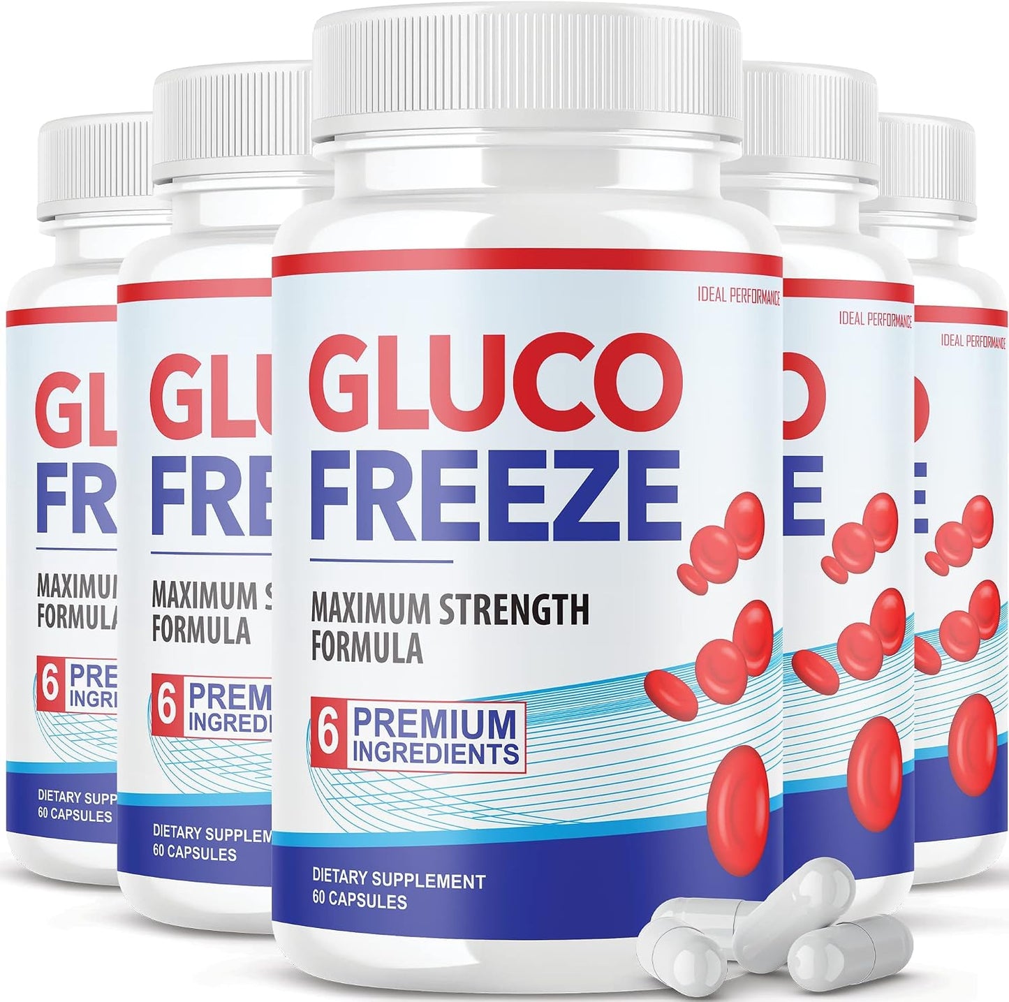 Glucofreeze Capsules – Official Formula with Cinnamon Bark (300 Capsules) - görsel 1