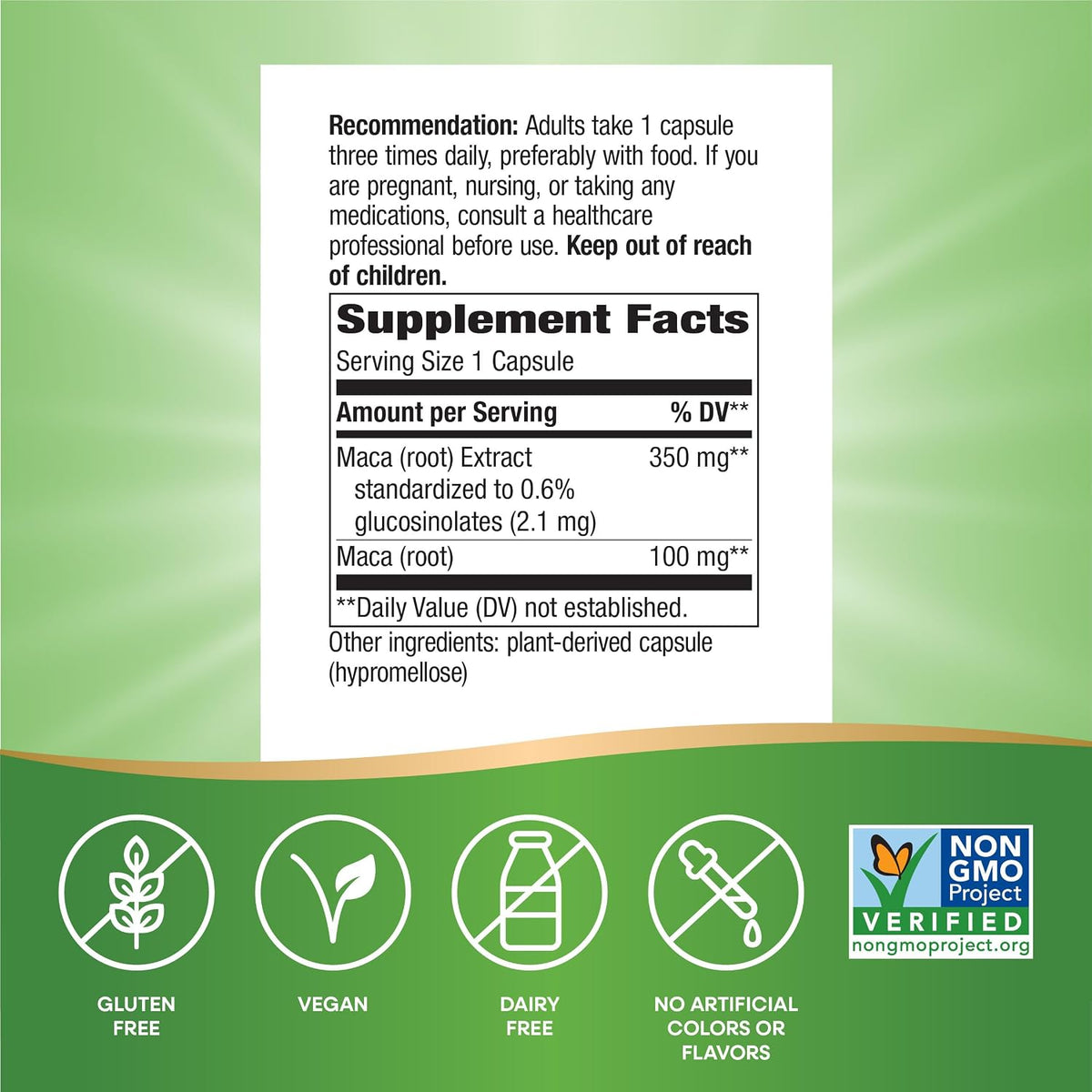 Nature's Way Maca Standardised Extract - Contributes to Normal Sexual Desire* - 60 Vegan Capsules - görsel 5