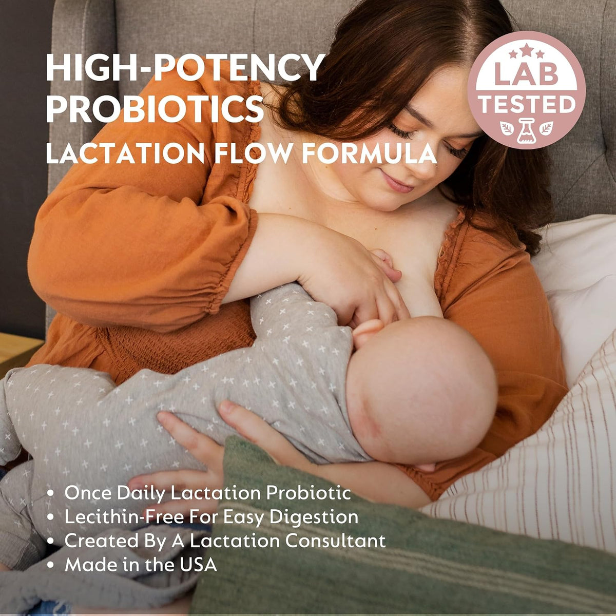 Holistic Lactation® Lactation Flow Formula (60 Servings), Supplement to Support Breastmilk Flow & Milk Supply, Contains Breastfeeding Probiotic and Choline, Lecithin-Free - görsel 4