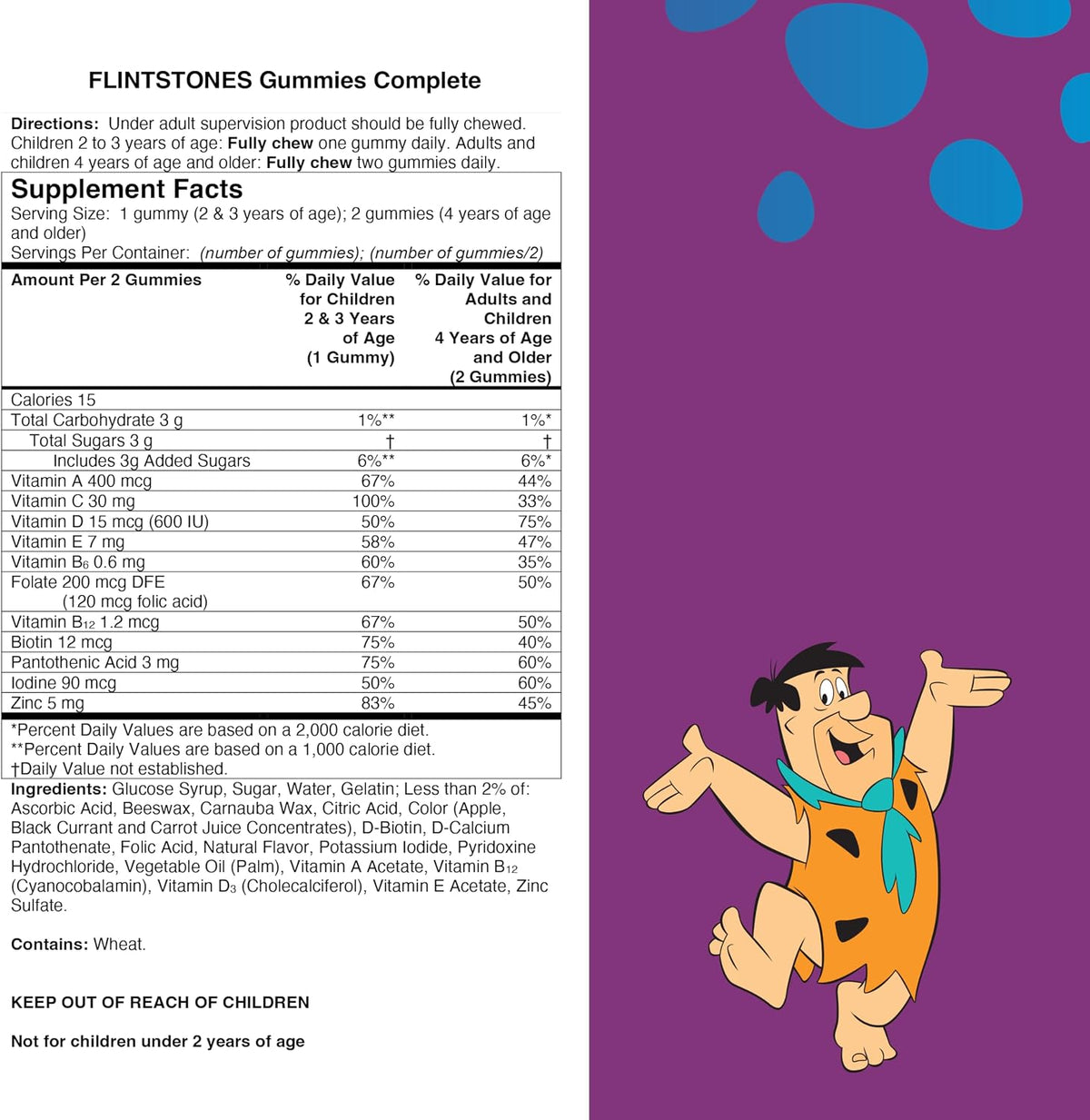 Flintstones Vitamins Complete Gummies, Children's Multivitamin Gummies, 180 Count - görsel 7