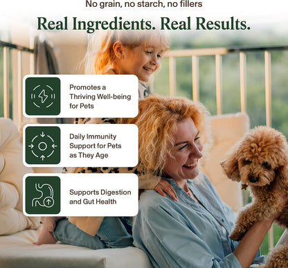 Real Mushrooms Turkey Tail Capsules for Pets – Organic Mushroom Supplement for Dogs and Cats, 90 ct