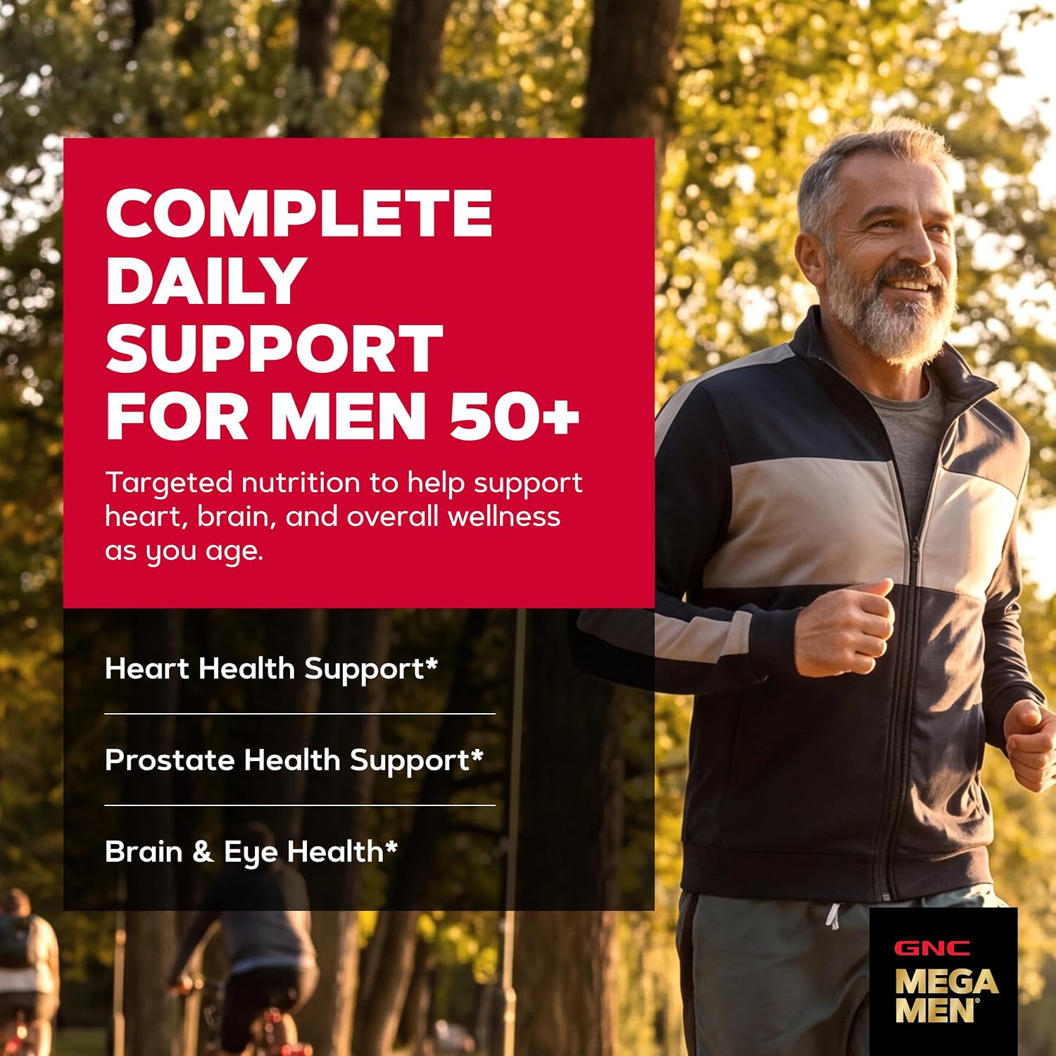 GNC Mega Men 50 Plus Multivitamin Caplets for Men Over 50 - görsel 2