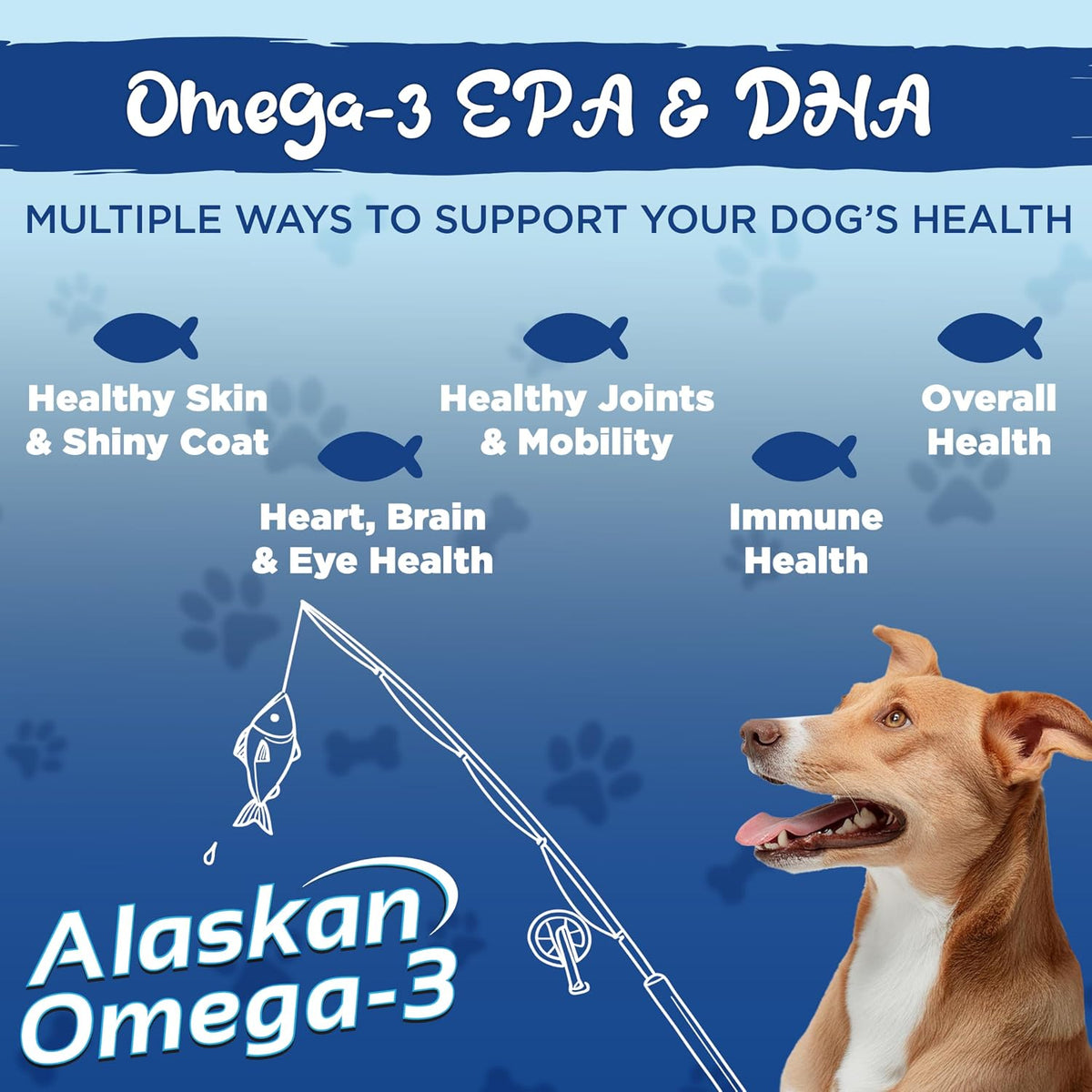 Vital Planet Alaskan Omega-3 Soft Chews for Dogs, Wild Alaskan Fish Oil – 30 Hickory Flavoured Soft Chews - görsel 5